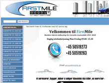 Tablet Screenshot of firstmile.dk